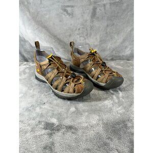 Keen Women's shoes 6 brown close round toe slingback leather sandels